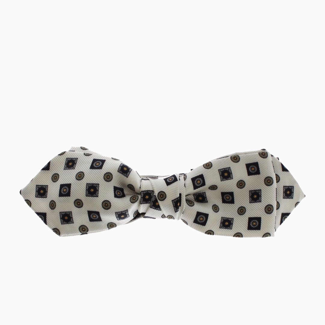 Мъжки подаръчен комплект колан и папионка Dolce & Gabbana Baroque Silk Tie & Leather Belt Set