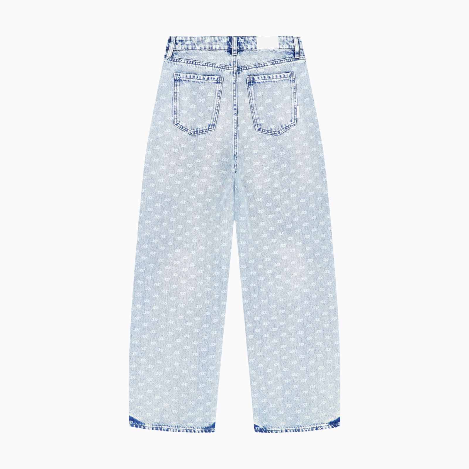 Дамски дънков панталон Armani Exchange Women Oversized Denim Trousers XM000100 AF25777 FB010 Back View