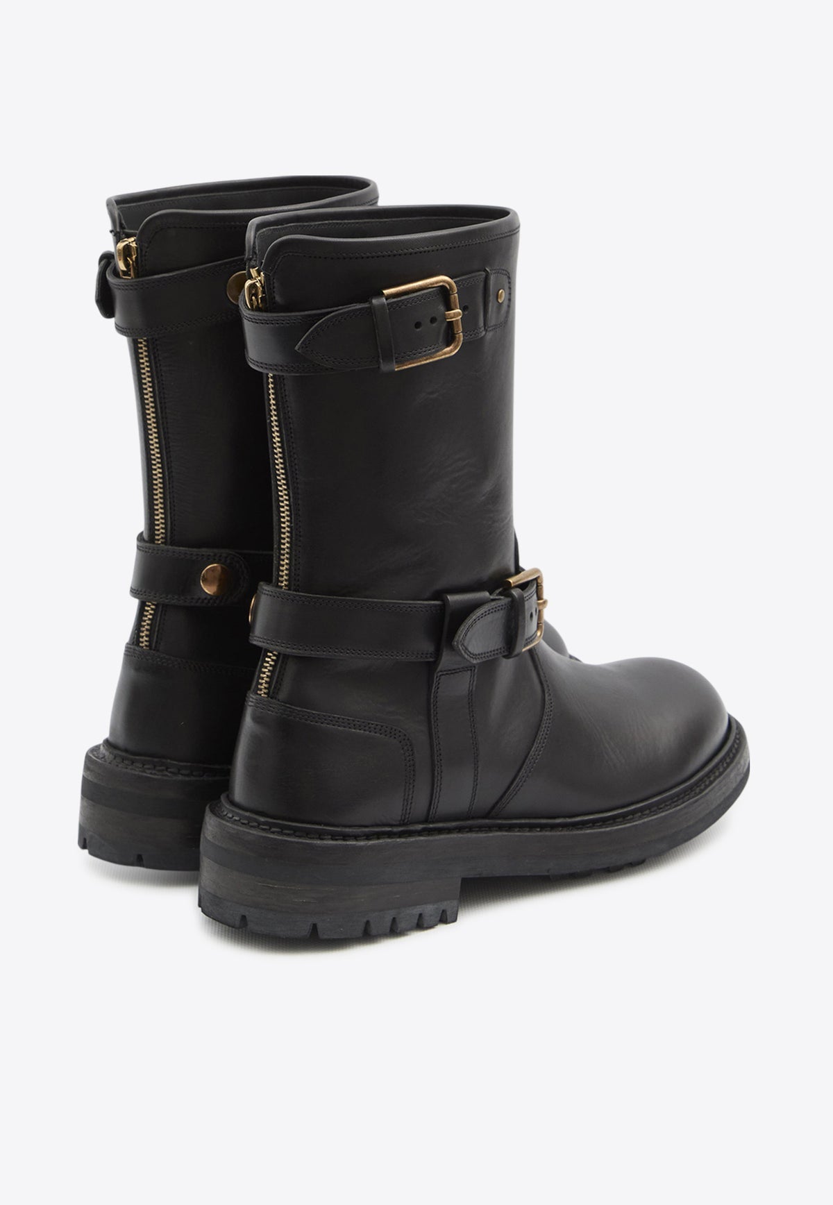 Мъжки ботуши за езда Men’s horse ride boots Dolce & Gabbana A70032AO01880999 Black heel view