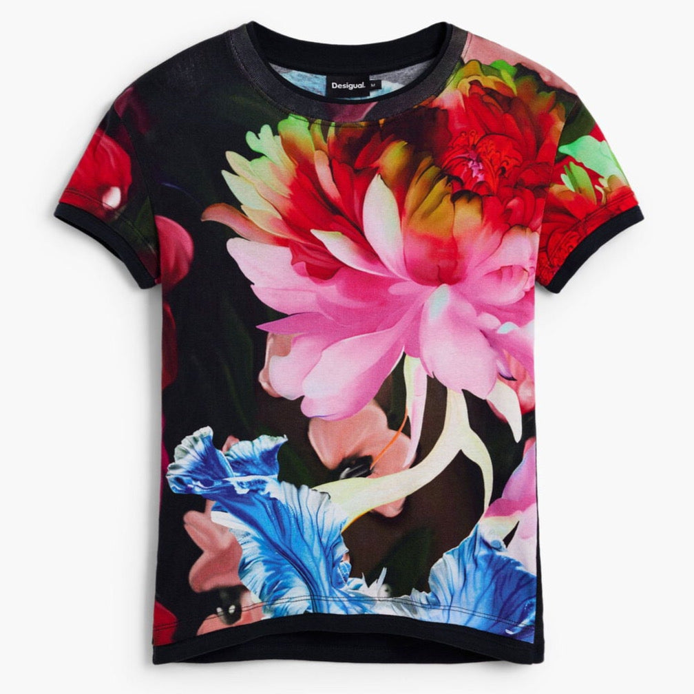 Дамска тениска Desigual women’s t-shirt 26SWTK49 9019 Top view 