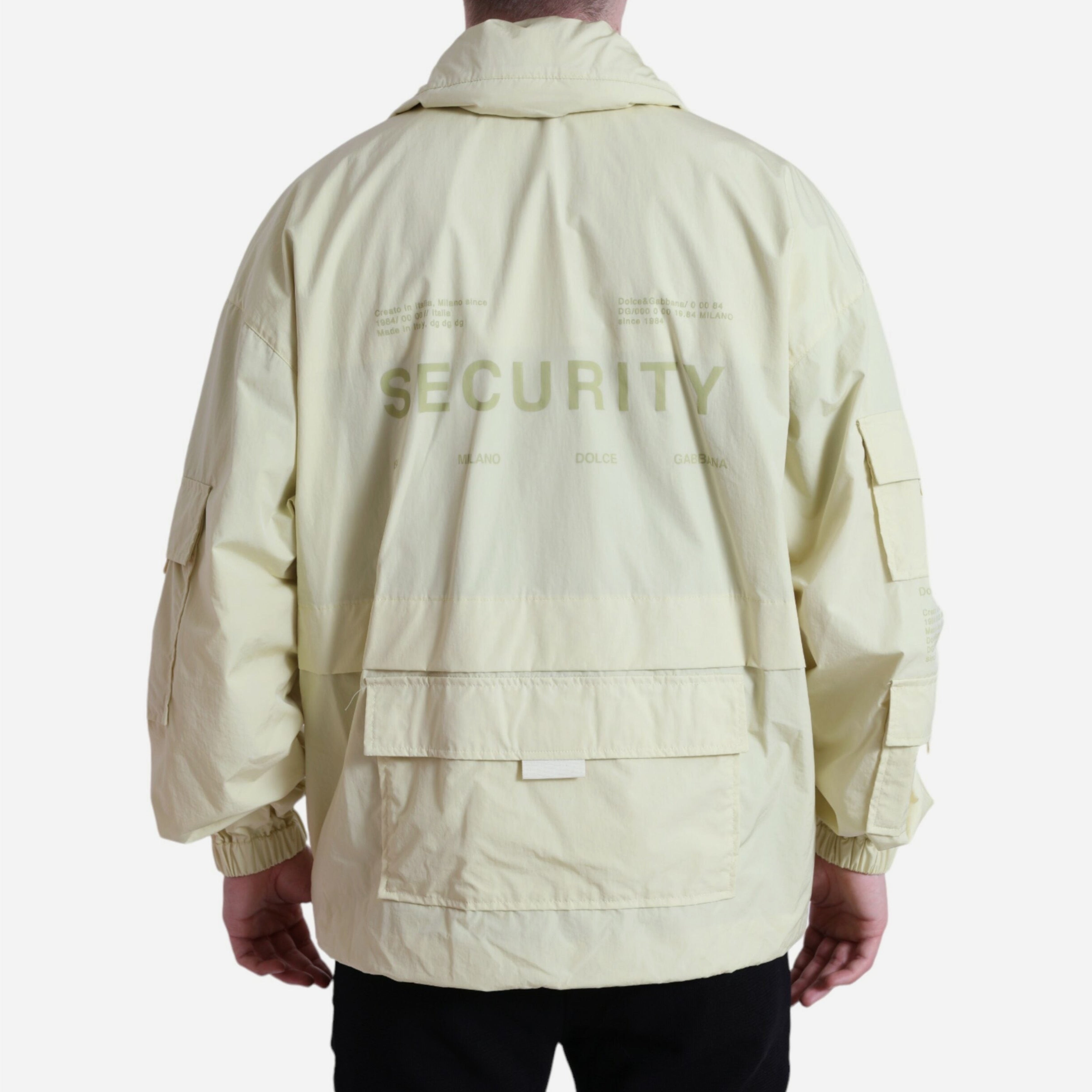 Мъжко жълто яке уиндстопер DOLCE & GABBANA Men’s Luxury Yellow Windstopper Jacket