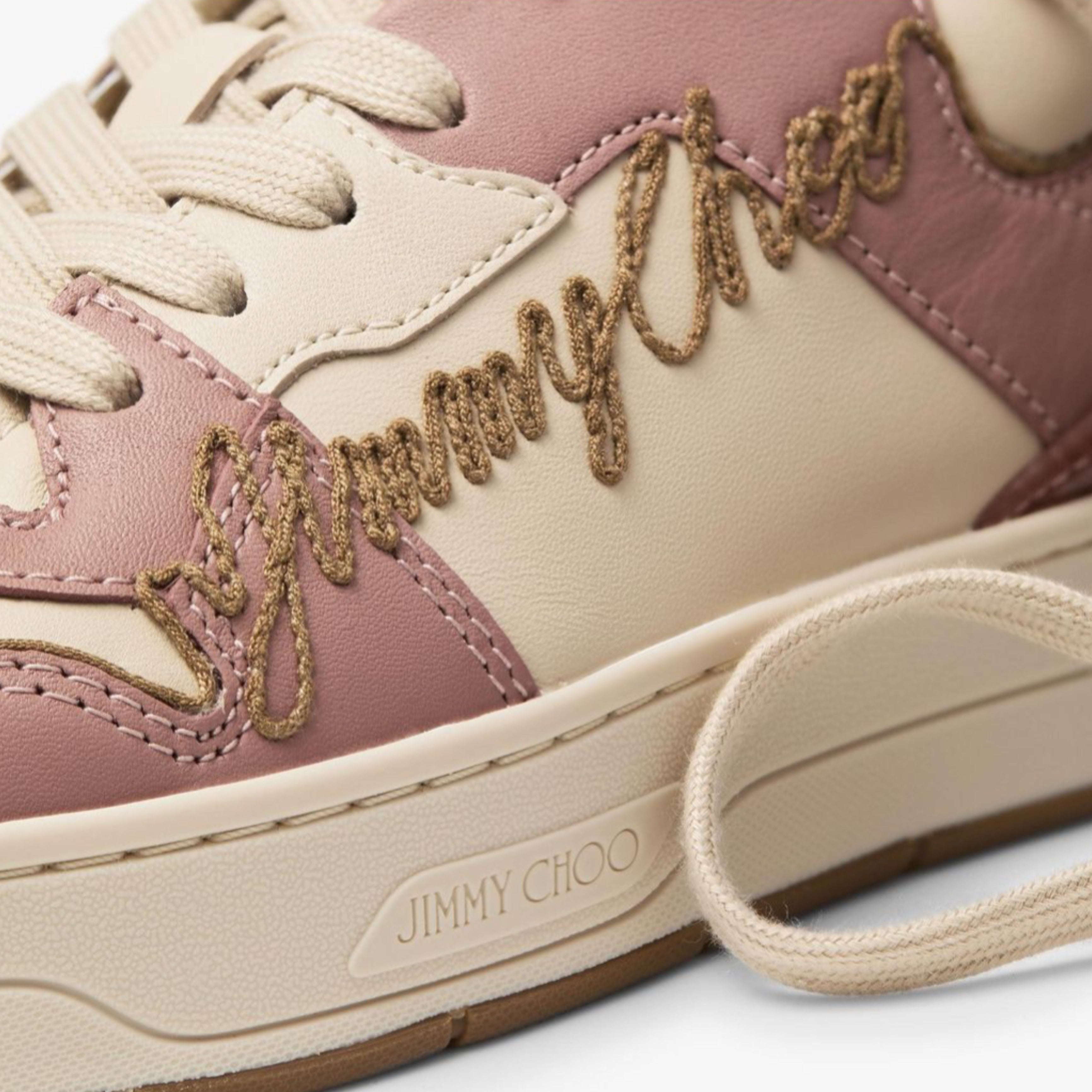 Дамски кецове Women’s sneakers Jimmy Chooo Florent F FLORENTFOLMXBALLETPINKKHAKIGREENMIX detail view