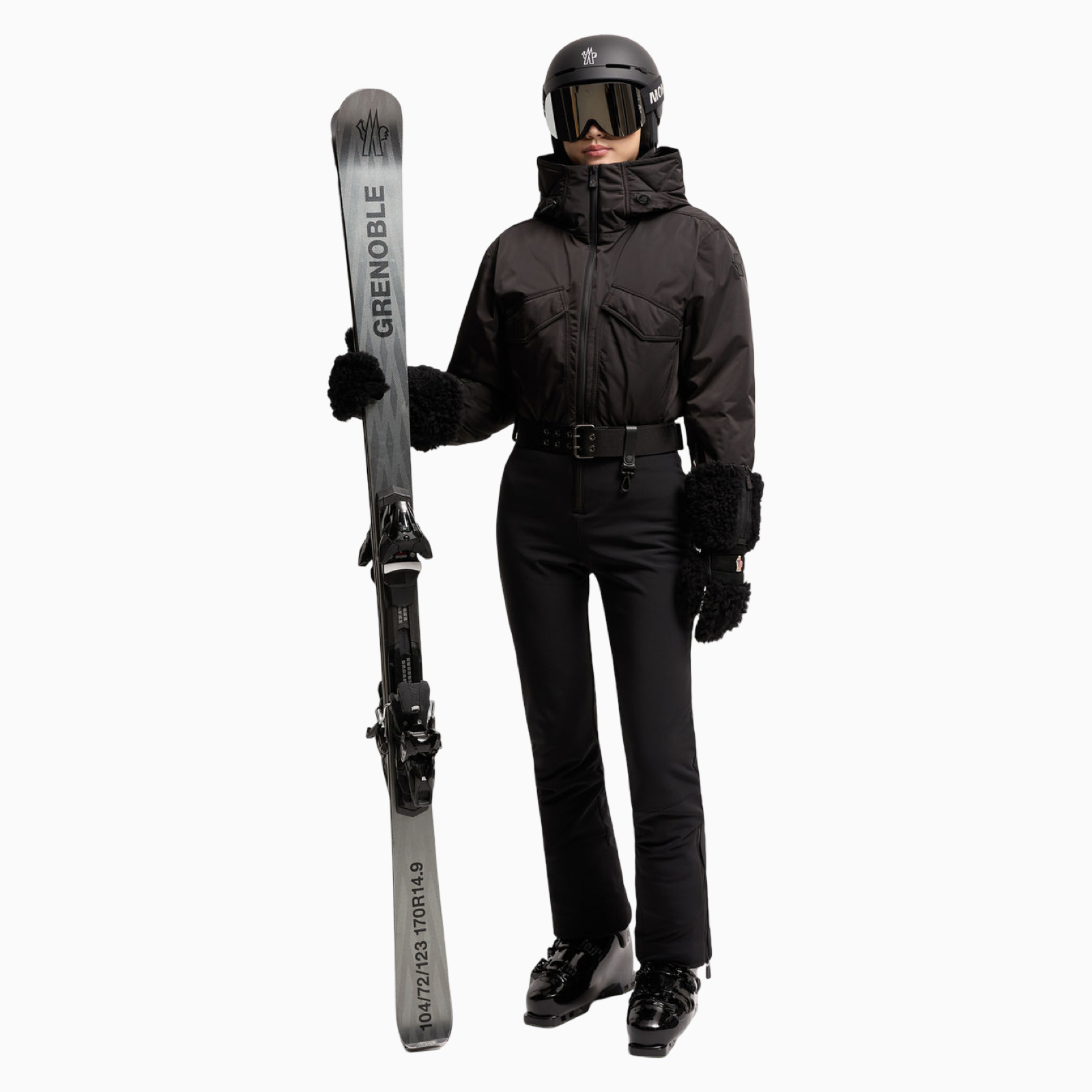 Moncler Grenoble Padded Women Ski Suit K20982G 00006M 7340 Front View
