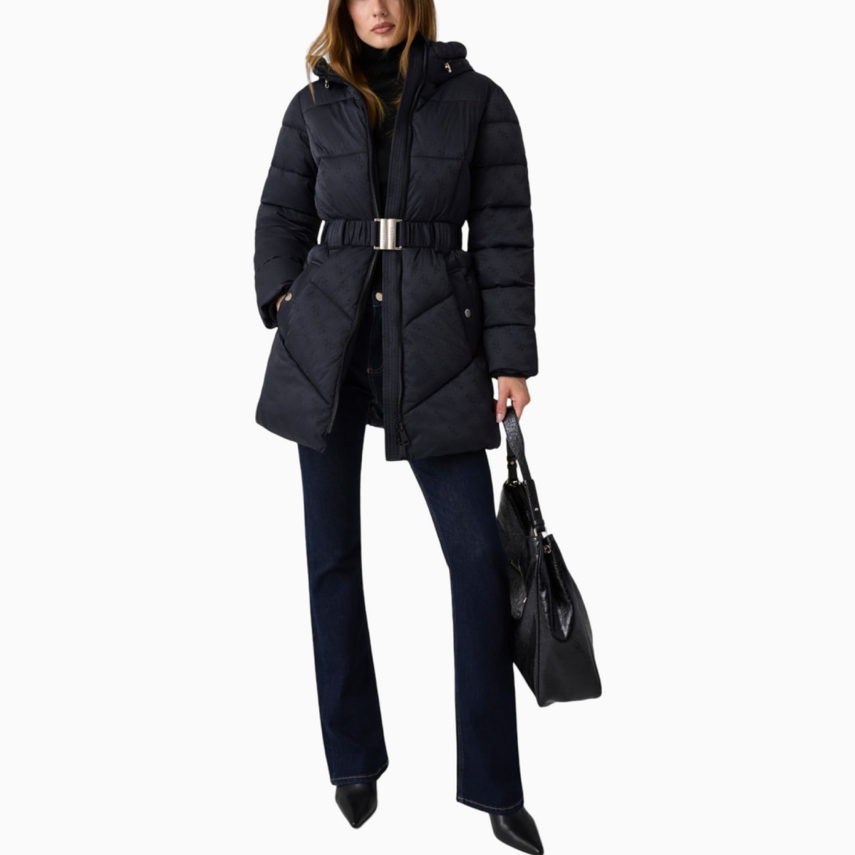Дамско яке Guess Women Jacket W6BL50W4144 JBLK Front View