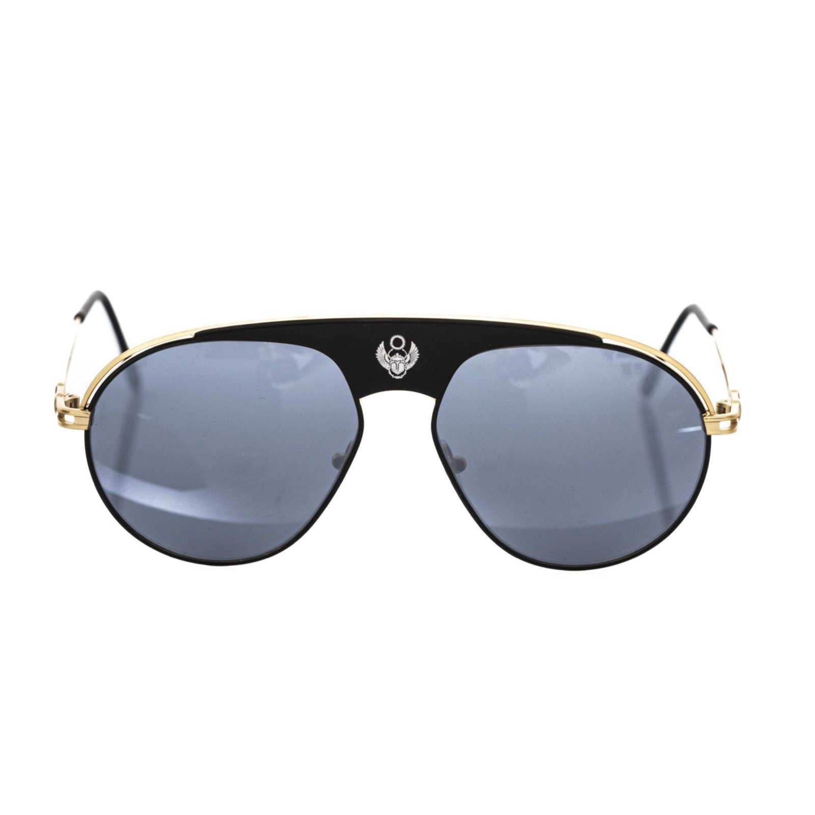 Frankie Morello Black Metallic Men's Sunglass