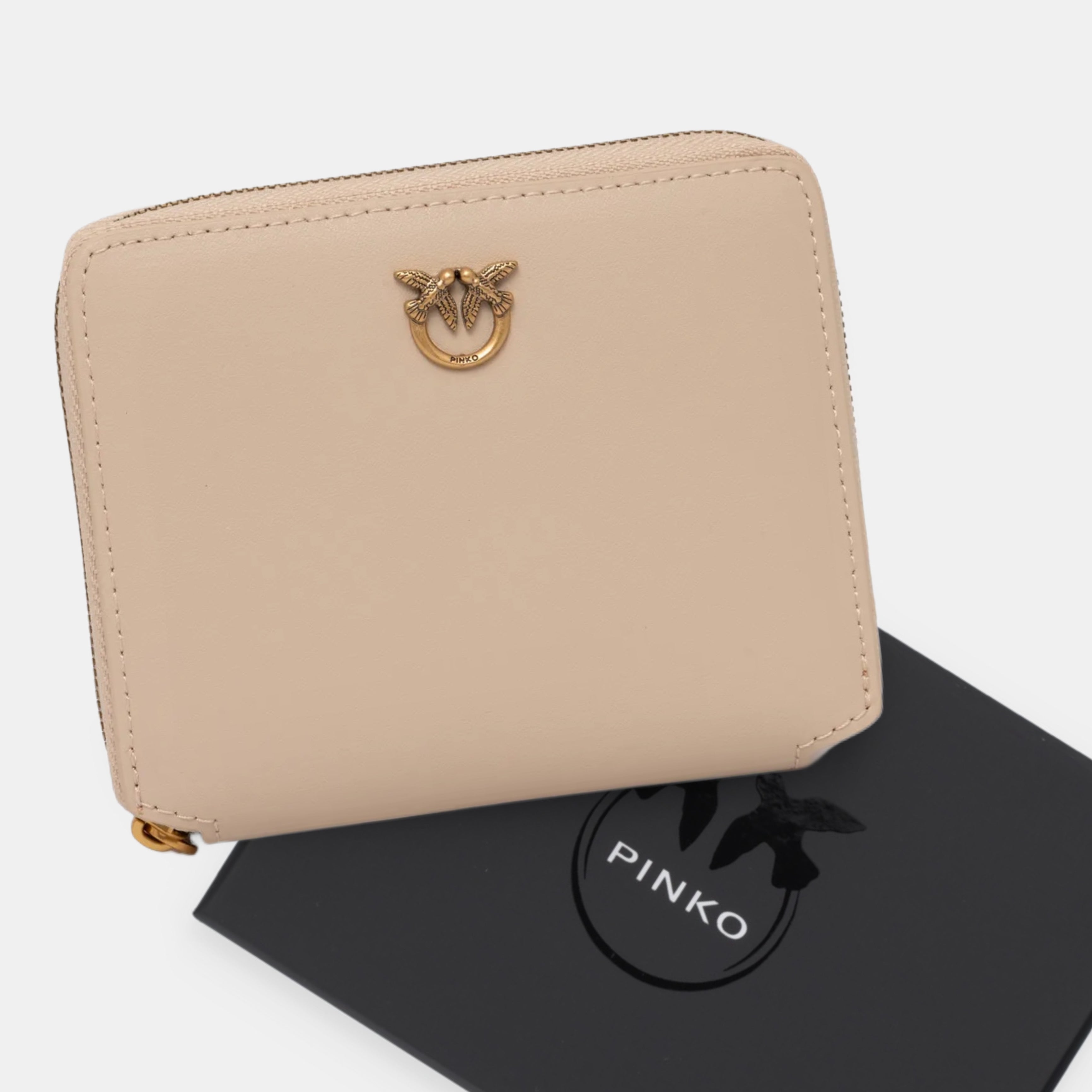 Дамско портмоне с цип Women’s wallet Pinko Beige 100249A0F1C50Q