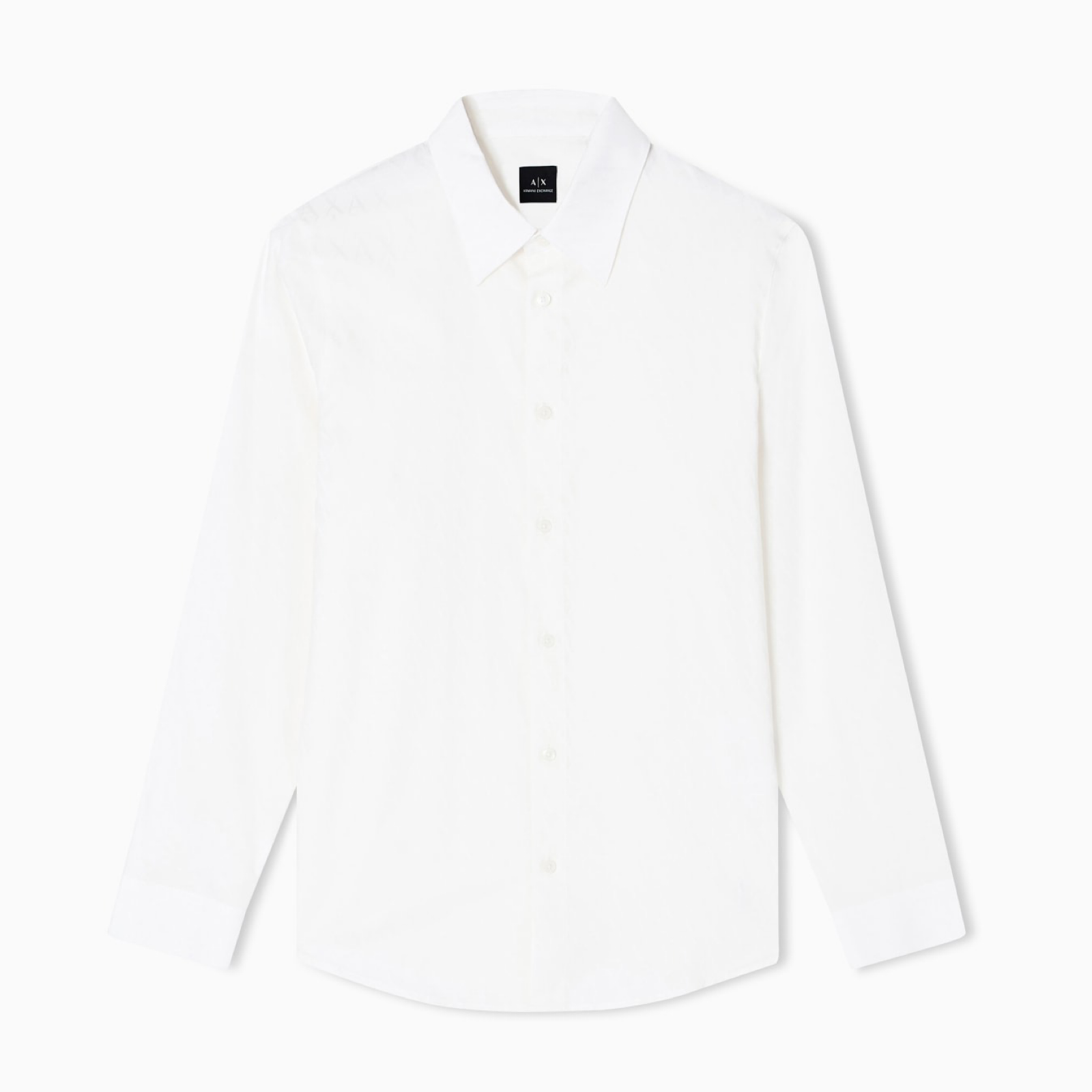 Мъжка бяла риза Armani Exchange Men Shirt XM001587 AF16631 U0009 Front View
