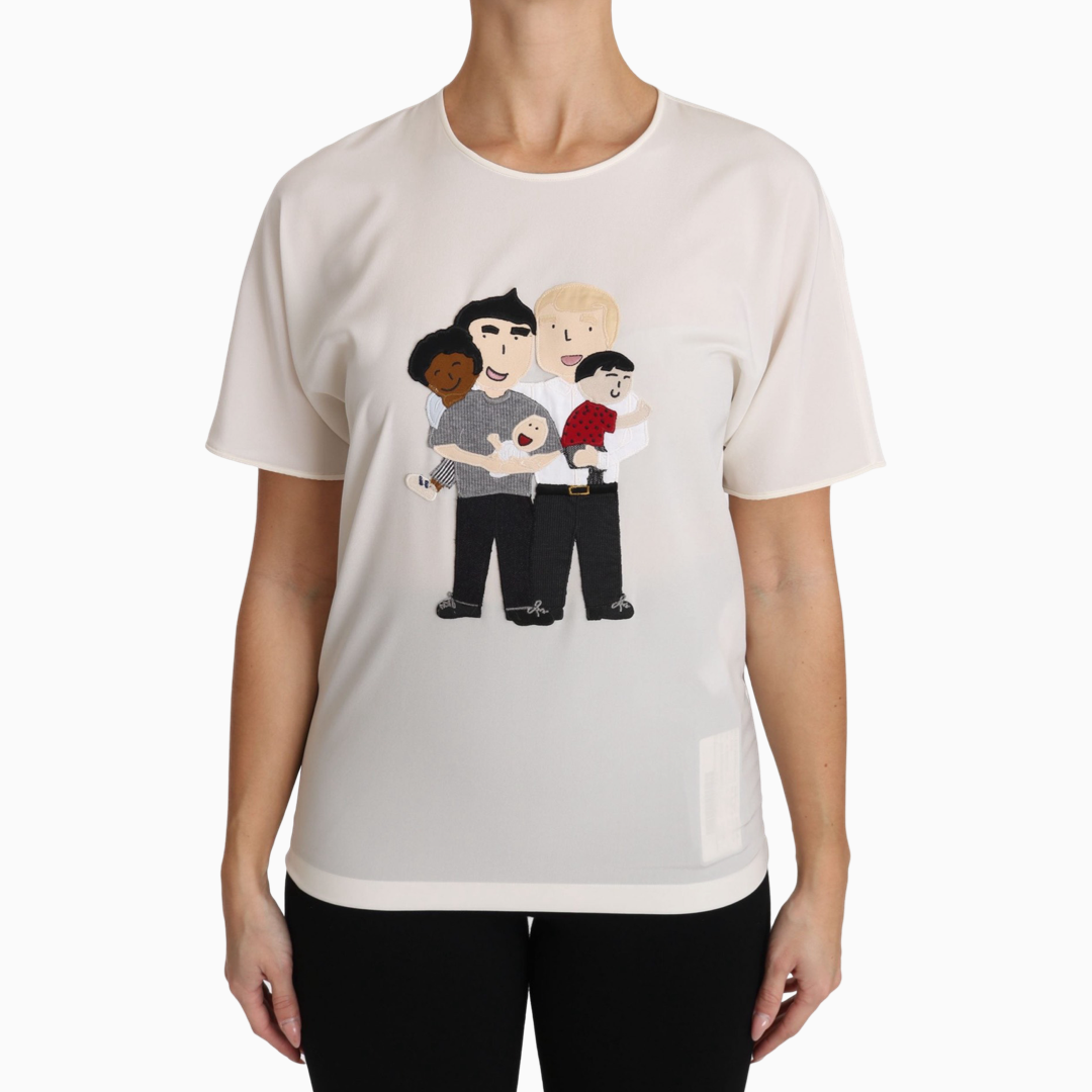 Dolce & Gabbana дамска копринена тениска