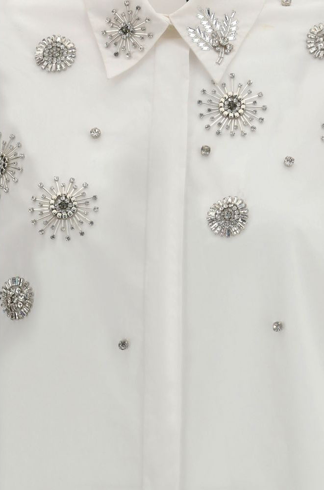 Дамска риза Women’s shirt PINKO 106225A31WZ04 White close up view