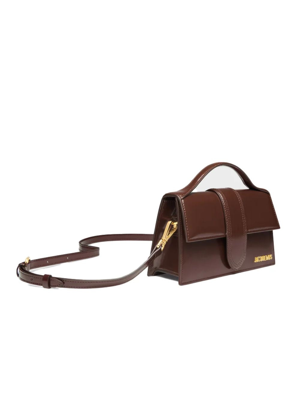 Дамска чанта Women’s handbag JACQUEMUS Le Grand Bambino 233BA0073128 890 Dark Brown angled view
