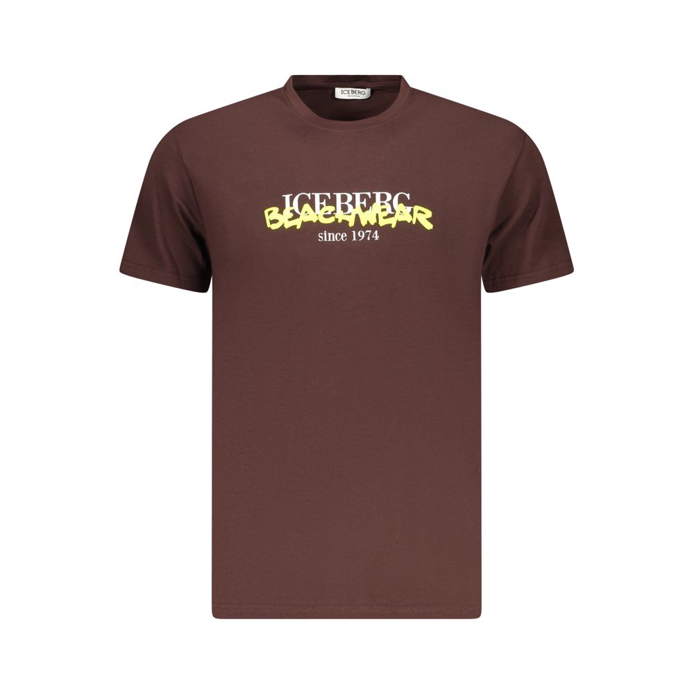 Iceberg Brown Cotton Men T-shirt