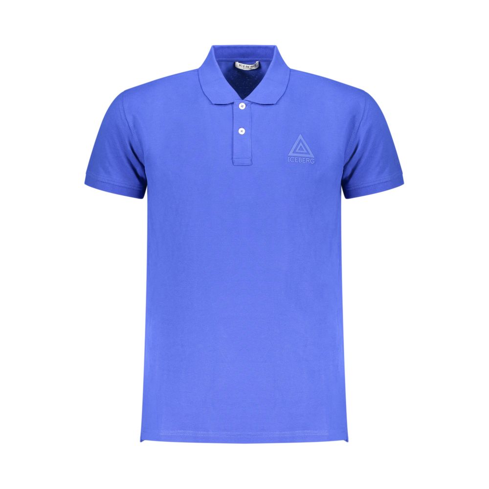 Iceberg Blue Cotton Men Polo
