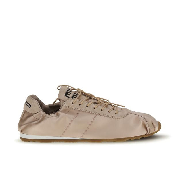 Miu Miu Plume Satin Sneakers 5E570EF005049F0236 Lateral View