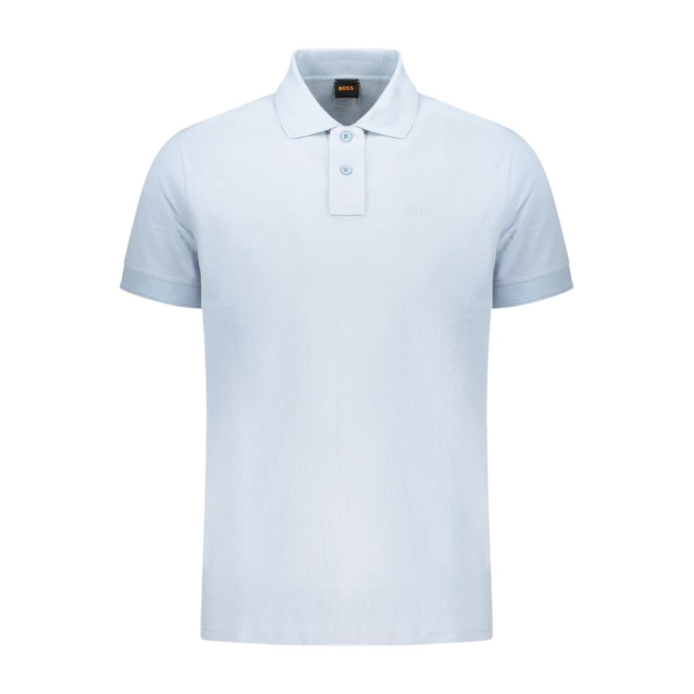 Мъжка светло синя поло тениска Boss Prime Men Polo 50578113 458 Front View