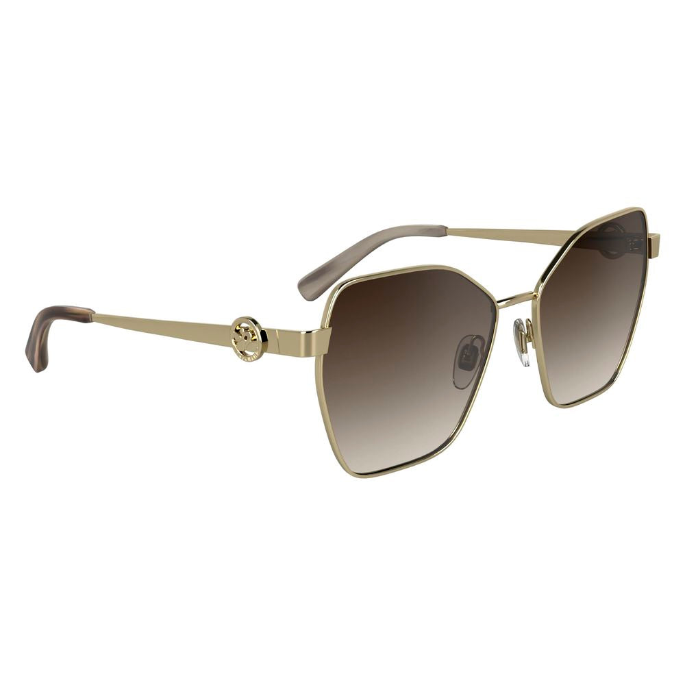 Longchamp Gold Metal Sunglasses