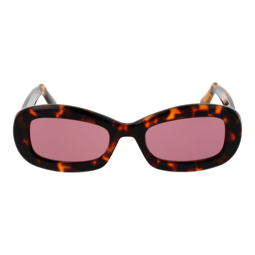 GCDS Brown Plastic Sunglasses