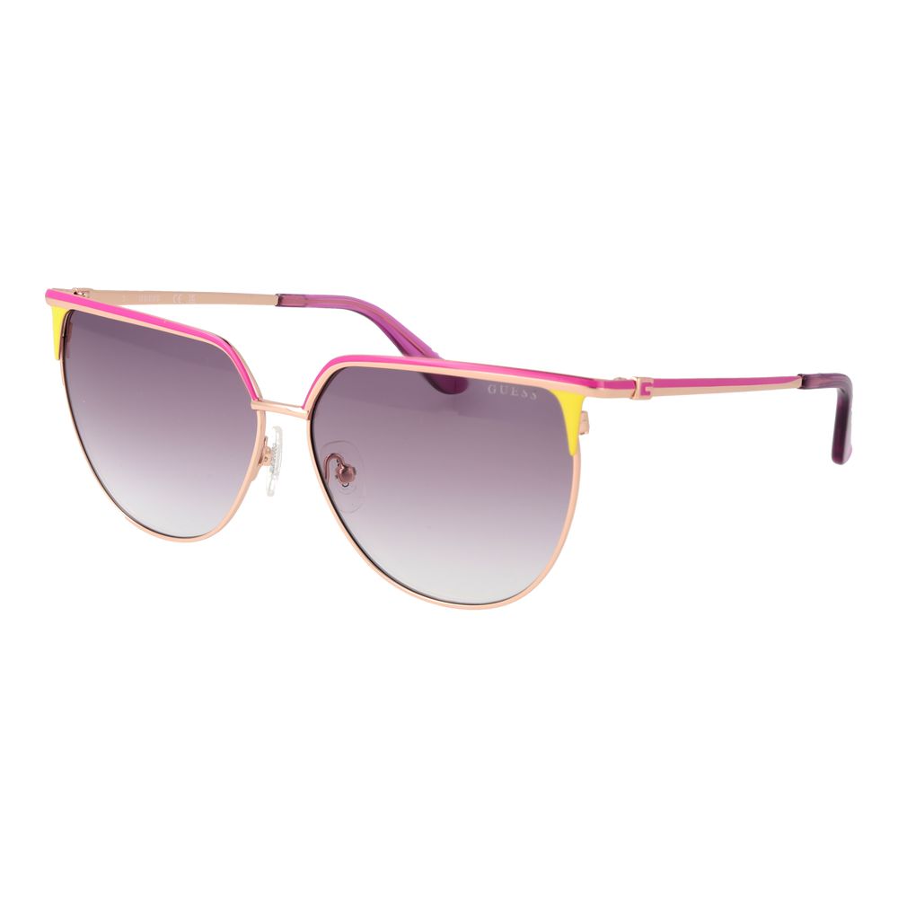 Guess Rose Gold Metal Sunglasses