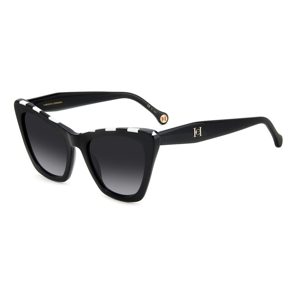 Carolina Herrera Black Acetate Sunglasses