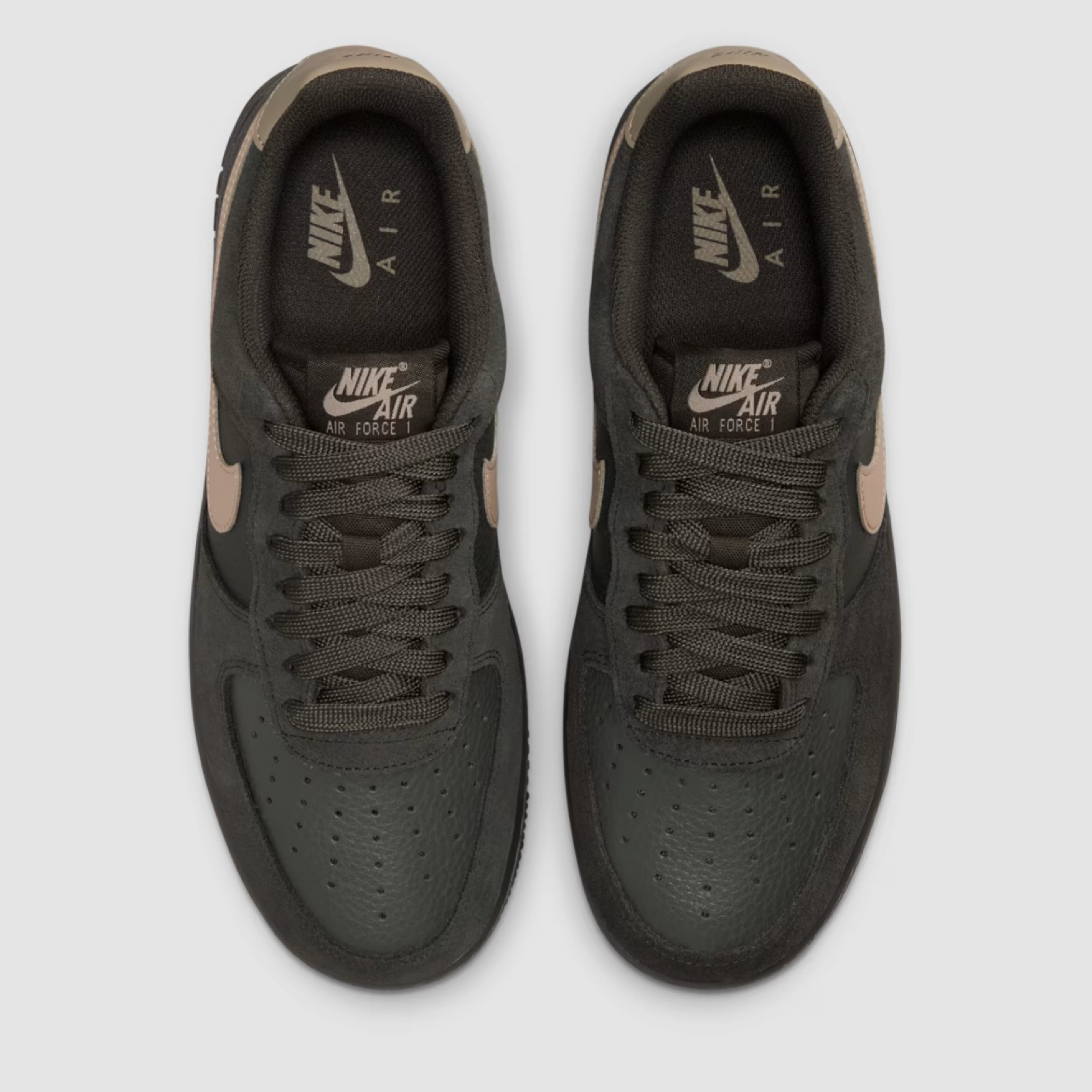 Дамски черни кецове Nike Air Force 1 Low Women Sneakers II7650-200 Top View