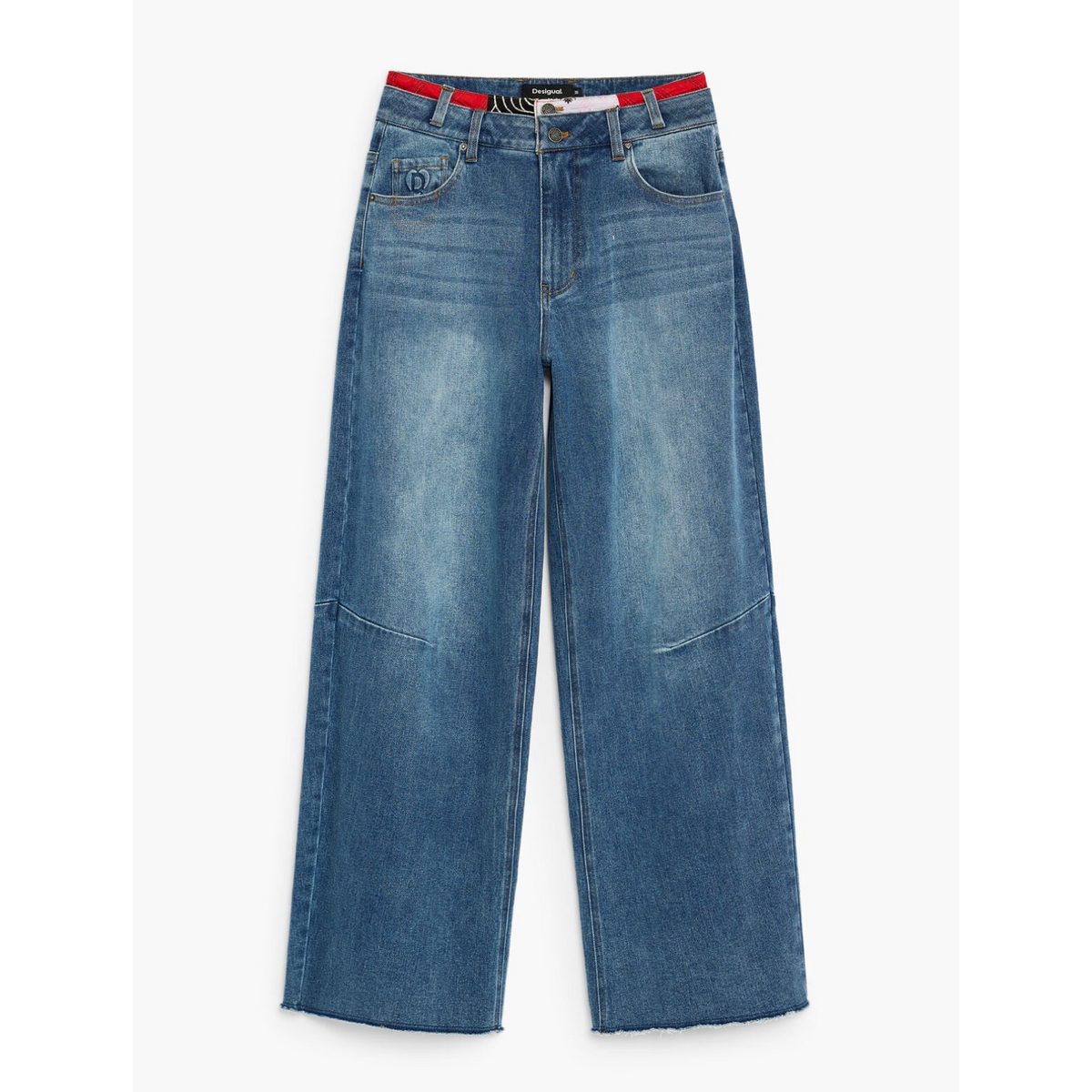 Дамски дънки Desigual Women Jeans 26WWDD12 5008 Front View