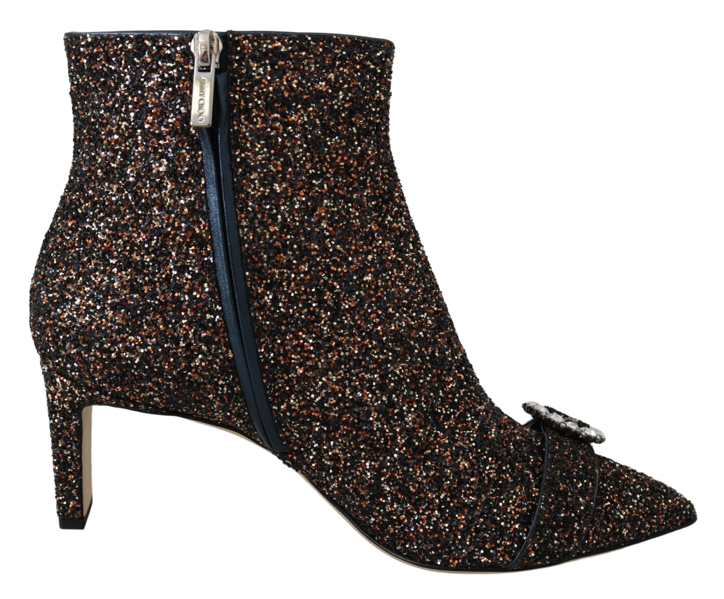 Jimmy Choo Amethyst Mix Хановер Блестящи ботуши с ток