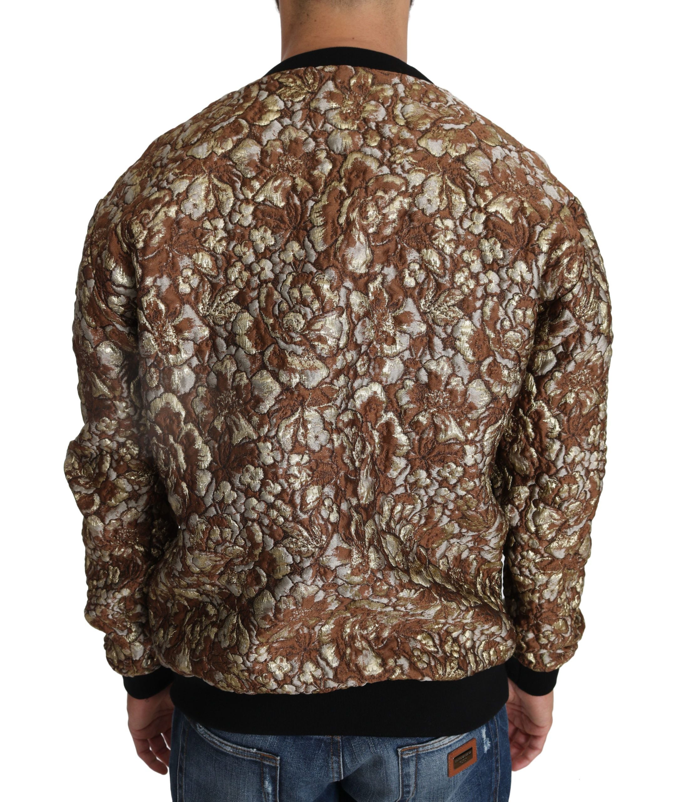 Разкошен многоцветен пуловер с деколте на Dolce &amp; Gabbana