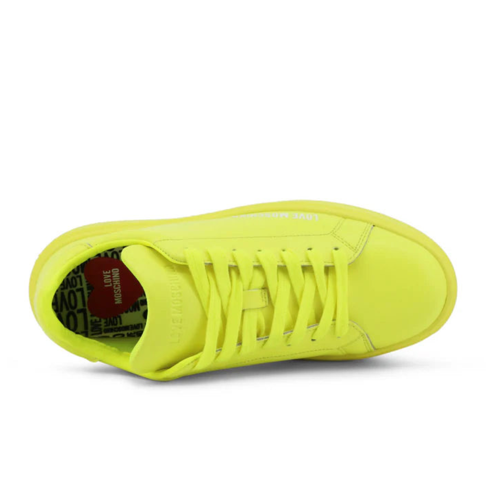 Дамски електриково жълти кецове Love Moschino Women Sneakers JA15304G1GID0400 Top View