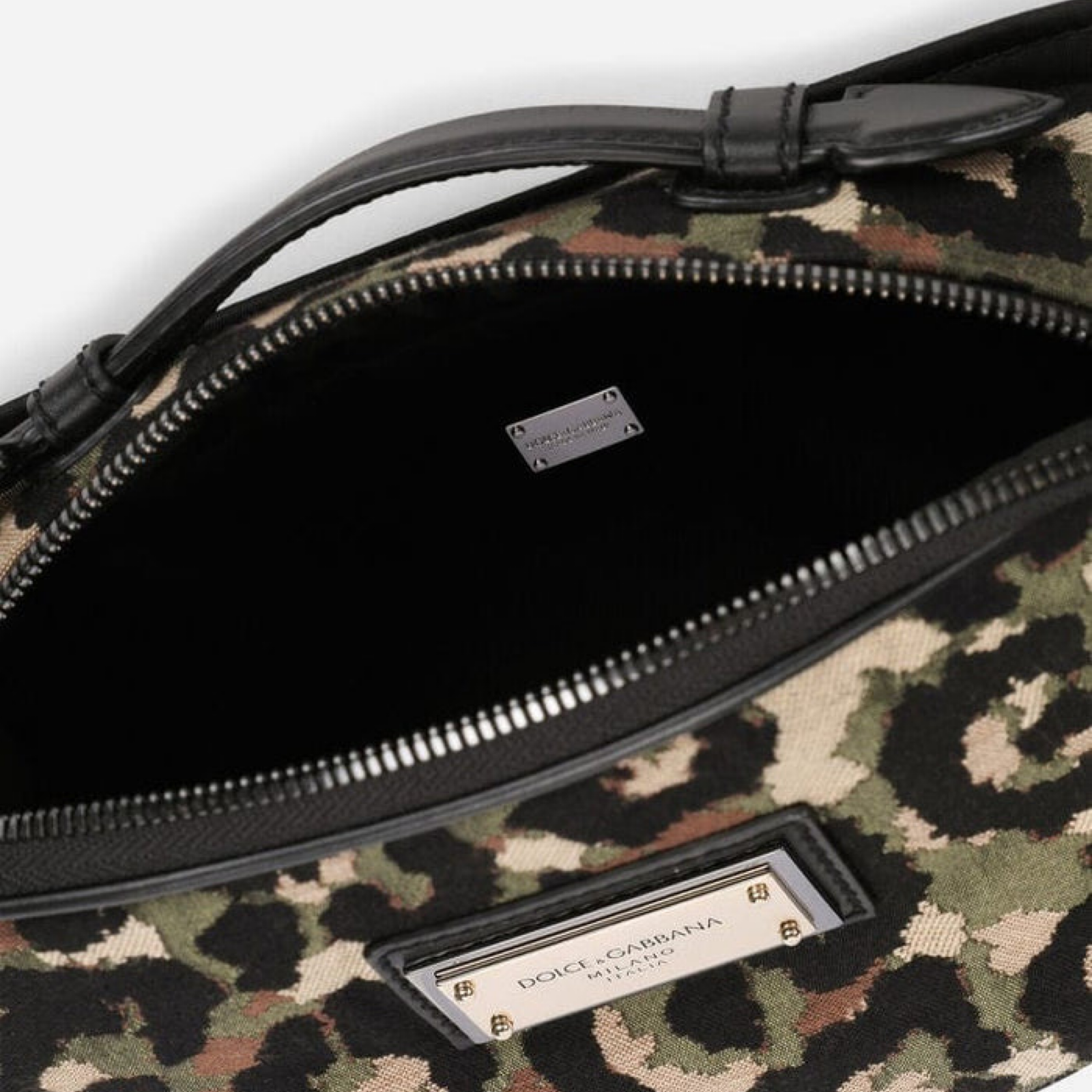 Dolce & Gabbana Camouflage Jacquard DG Logo Waist Bag BM2036 AQ755 8B015 Close-Up