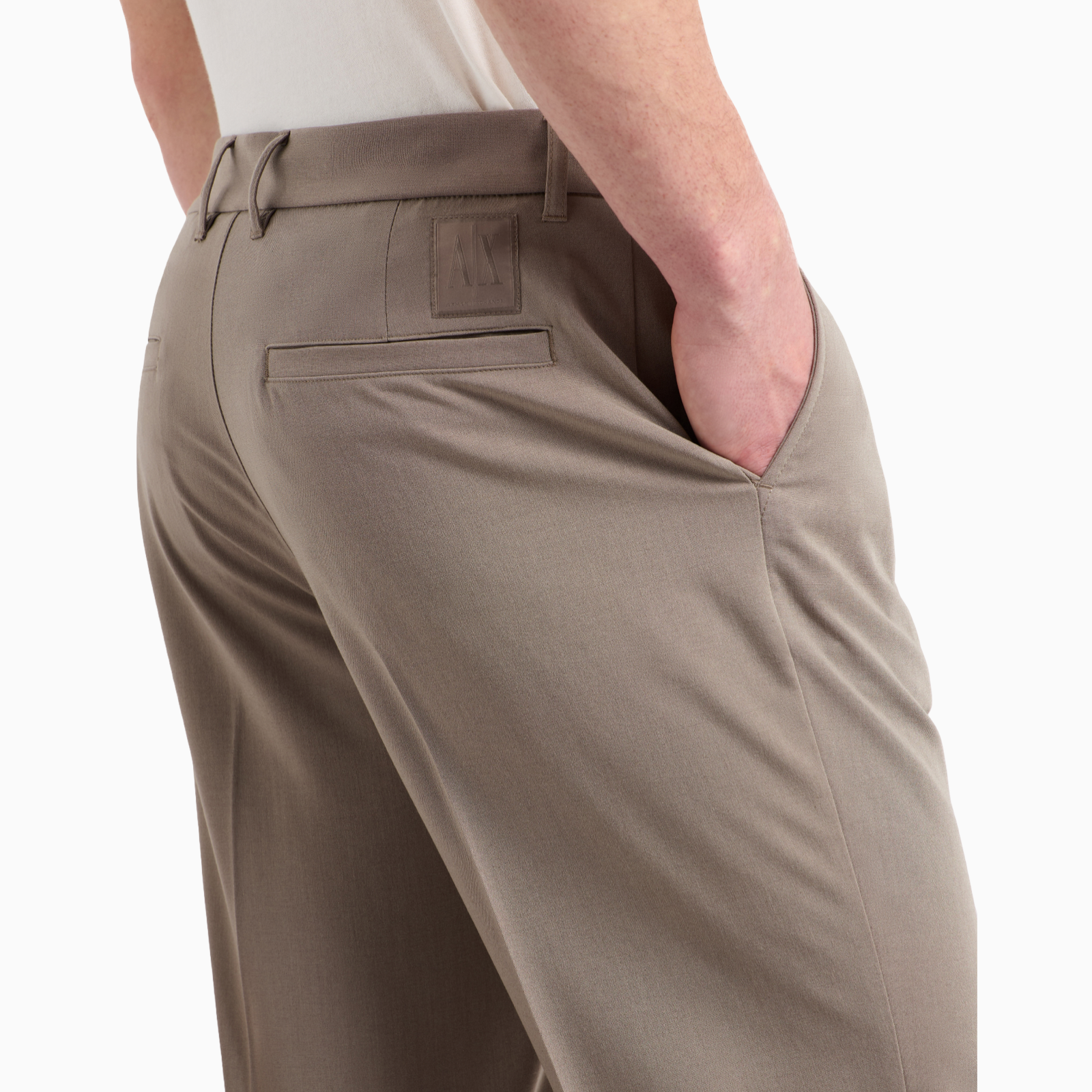 Мъжки бежов панталон Armani Exchange Men Trousers XM000346 AF10897 U6107 Close-Up