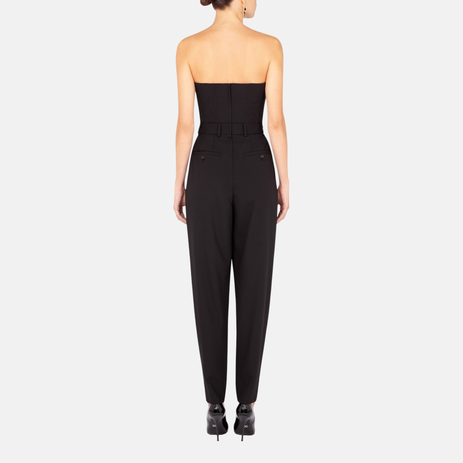 Dolce & Gabbana Strapless Romper Jumpsuit Dress Back View