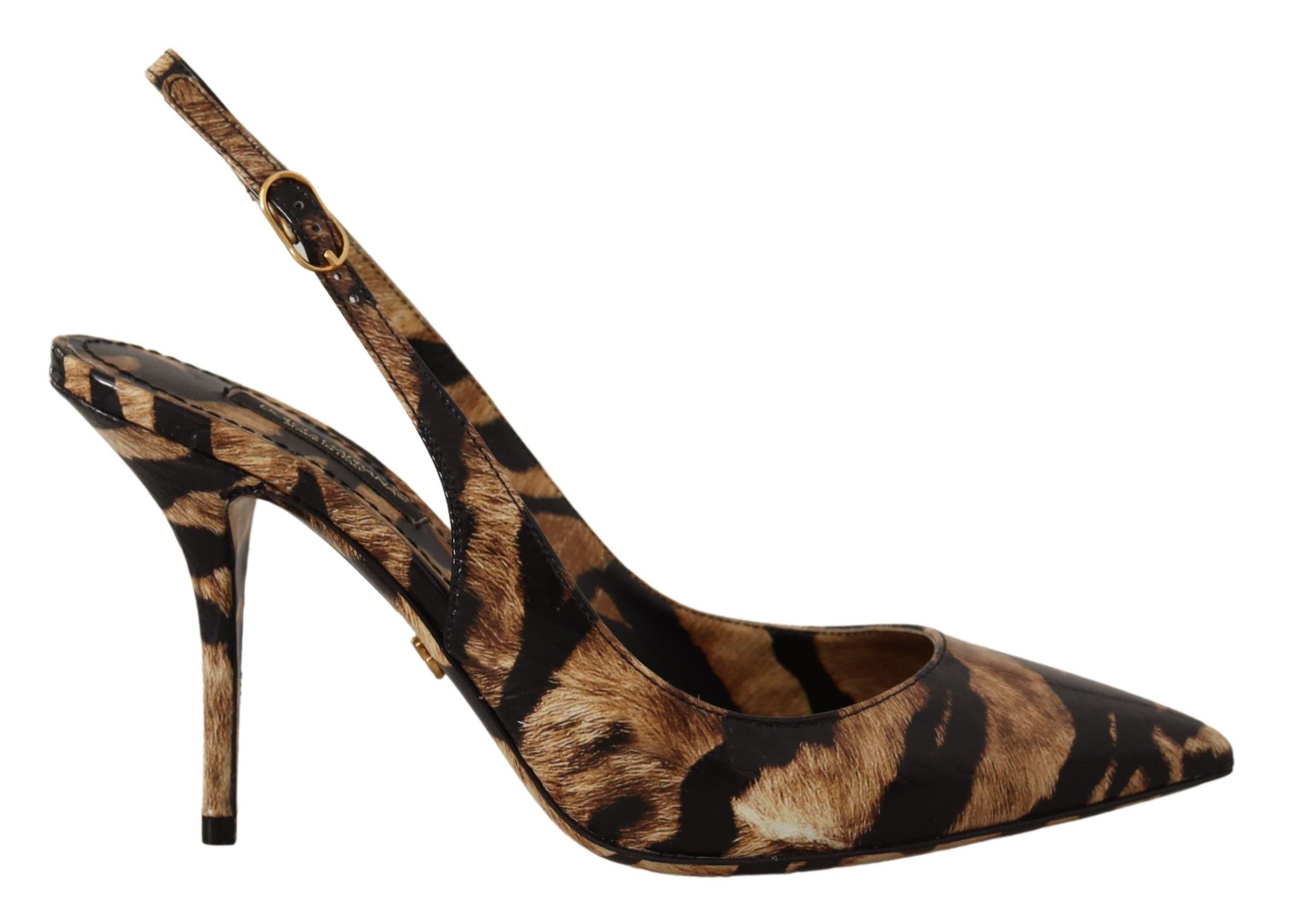 Dolce &amp; Gabbana Тигрови модели Slingback Heels Pumps