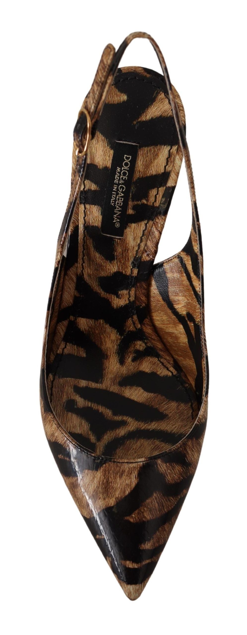 Dolce &amp; Gabbana Тигрови модели Slingback Heels Pumps