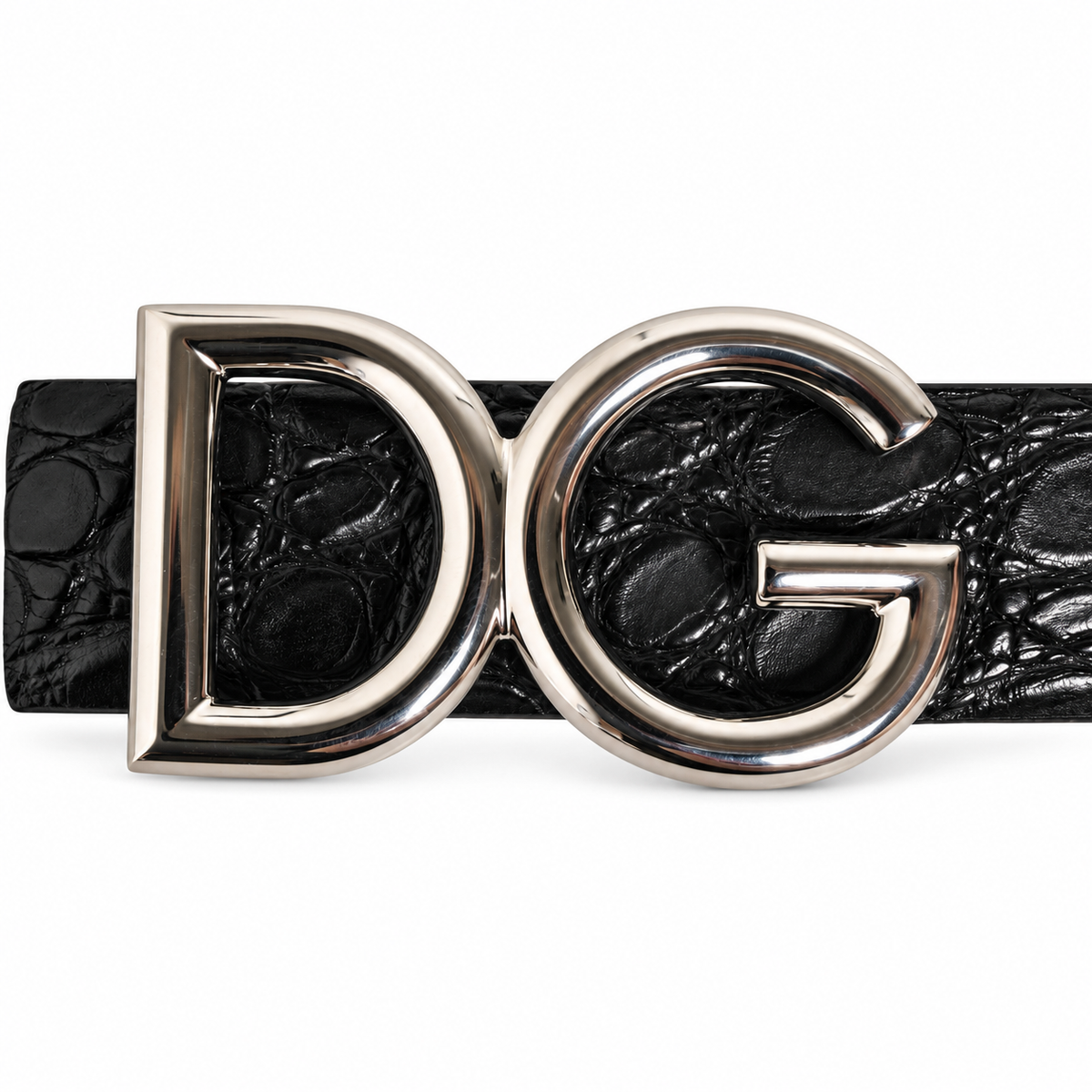 Dolce & Gabbana Caiman Leather Men Belt