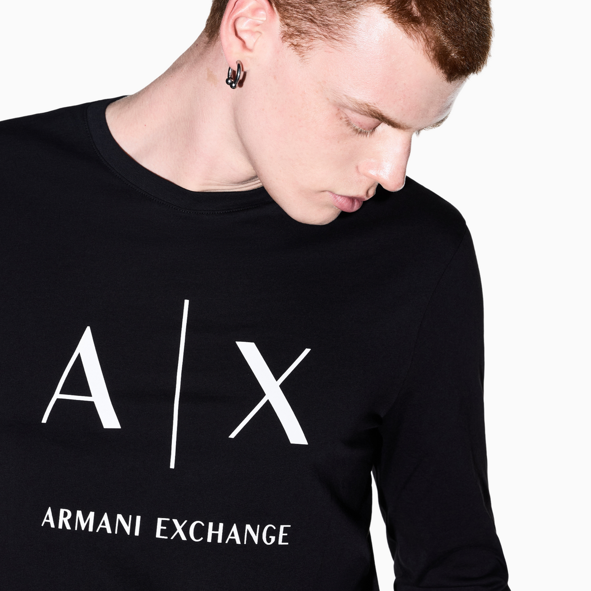 Мъжка блуза Armani Exchange Men Long Sleeve T-shirt XM002684 AF10356 UC001 Close-Up