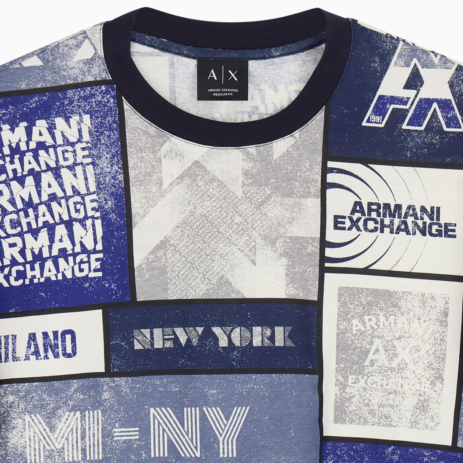 Мъжка тениска Armani Exchange Men T-shirt XM003021 AF10356 F0217 Close-Up