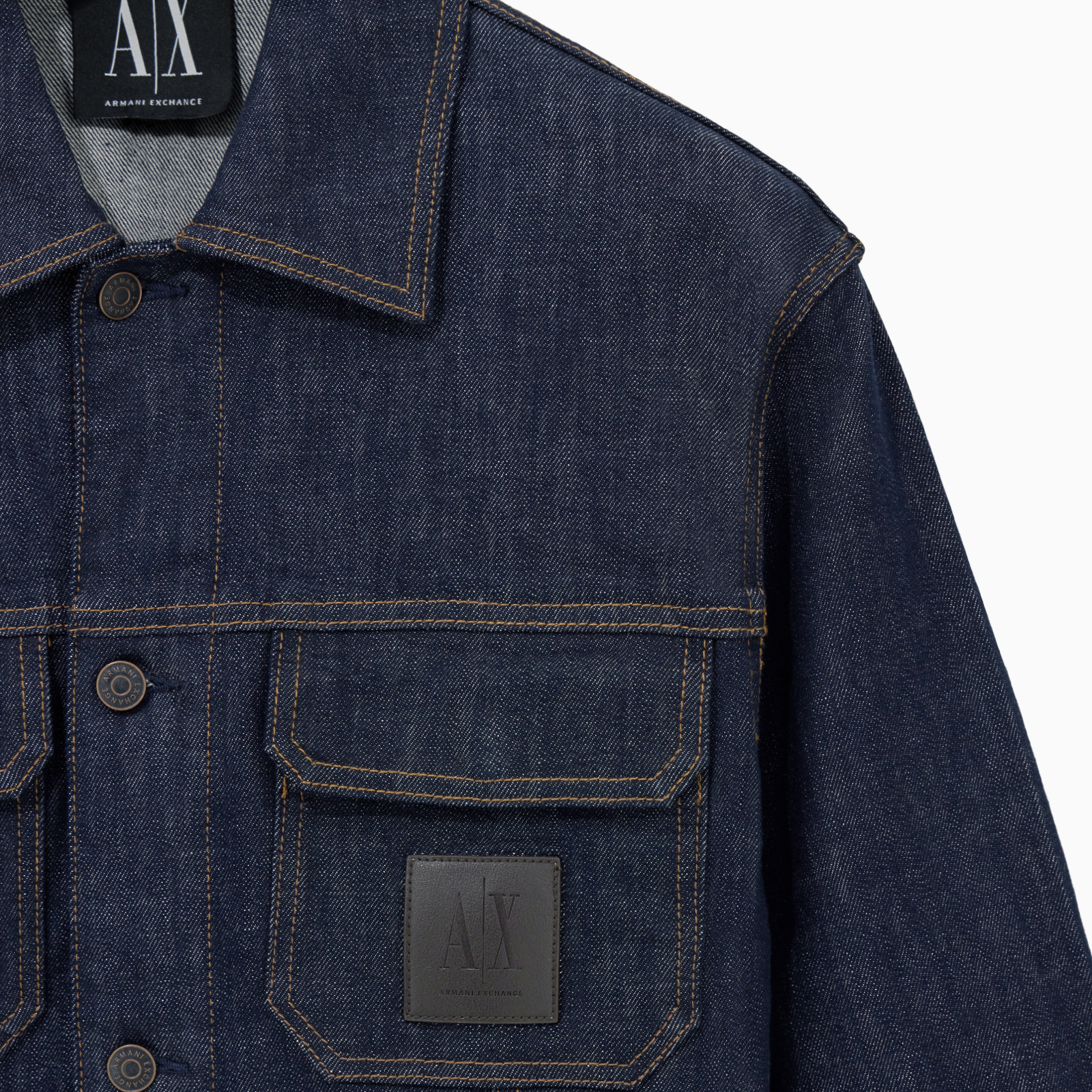 Мъжко дънково яке Armani Exchange Men Denim Jacket XM000343 AF12284 MB001 Close-Up