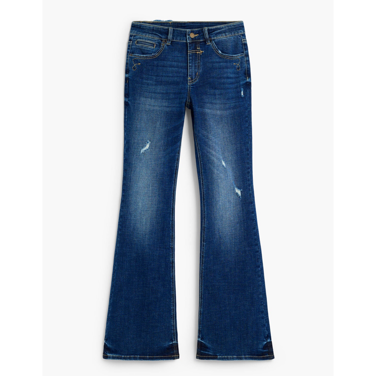 Дамски дънки Desigual Women Jeans 26WWDD18 5008 Front View