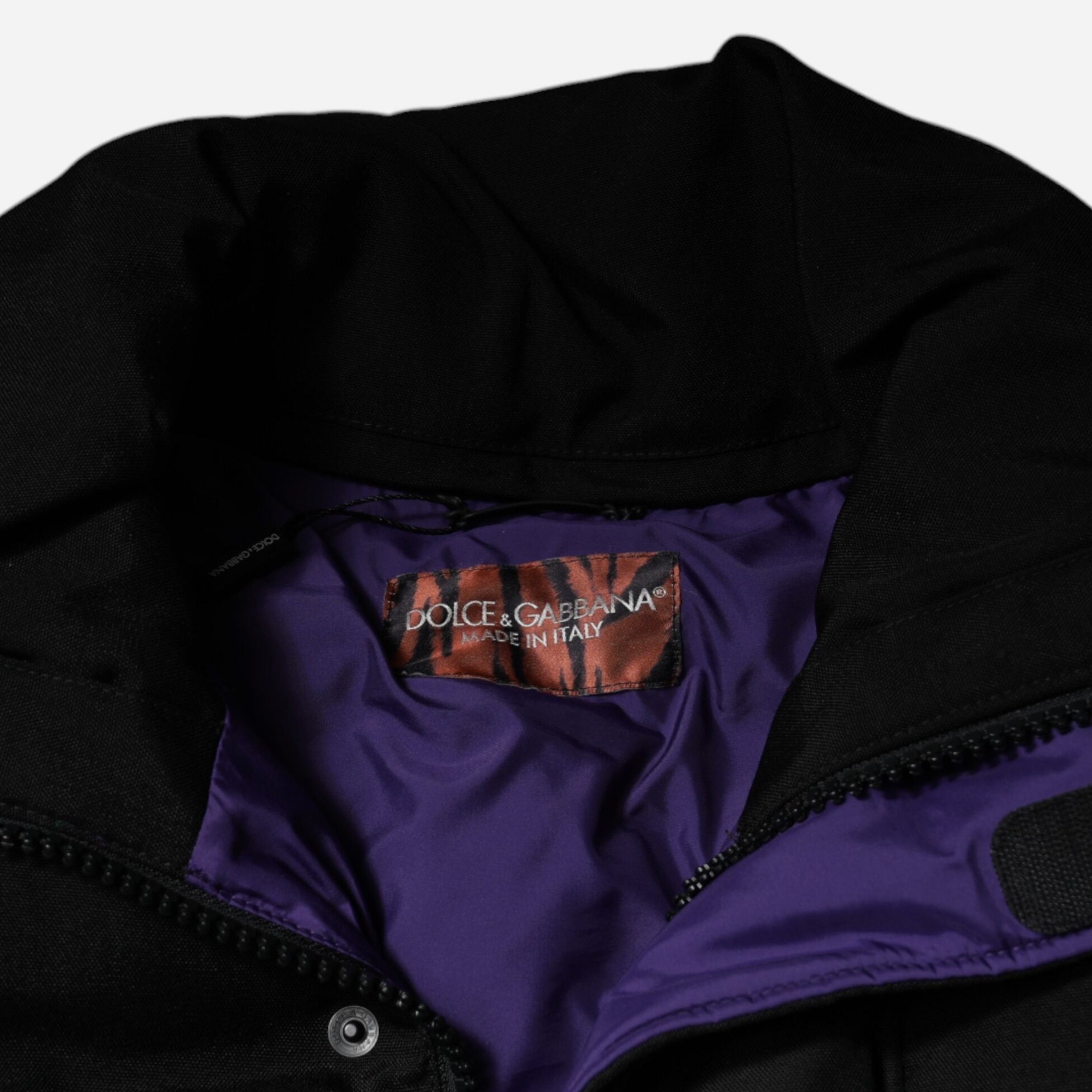 Мъжко луксозно пухено яке в черно DOLCE & GABBANA Men’s Luxury Black Puffer Jacket