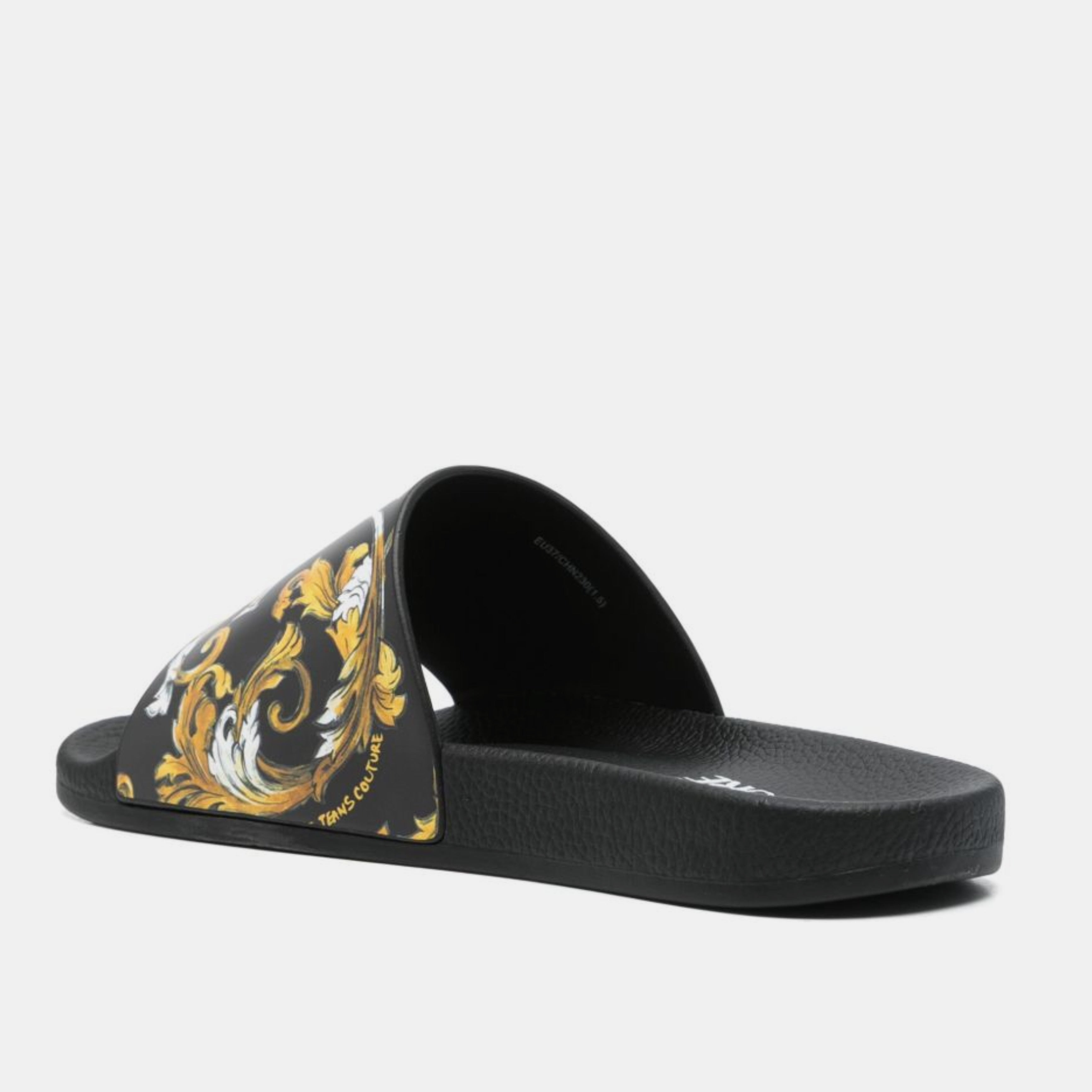 Мъжки джапанки Men’s slippers Versace Jeans Couture 78YA3SQ4 ZS365 G89 Black/Gold medial view