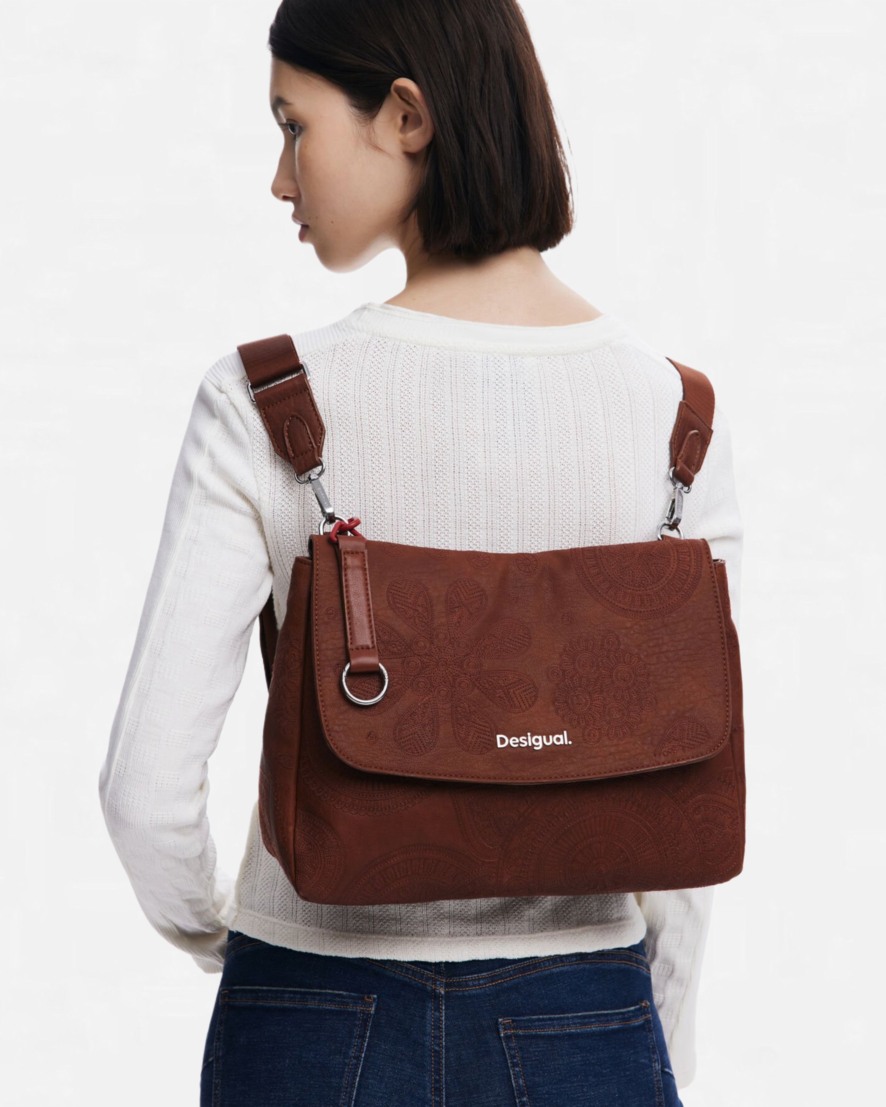Дамска чанта Women’s convertible mandala bag Desigual 25SAXPA8 6011U Brown