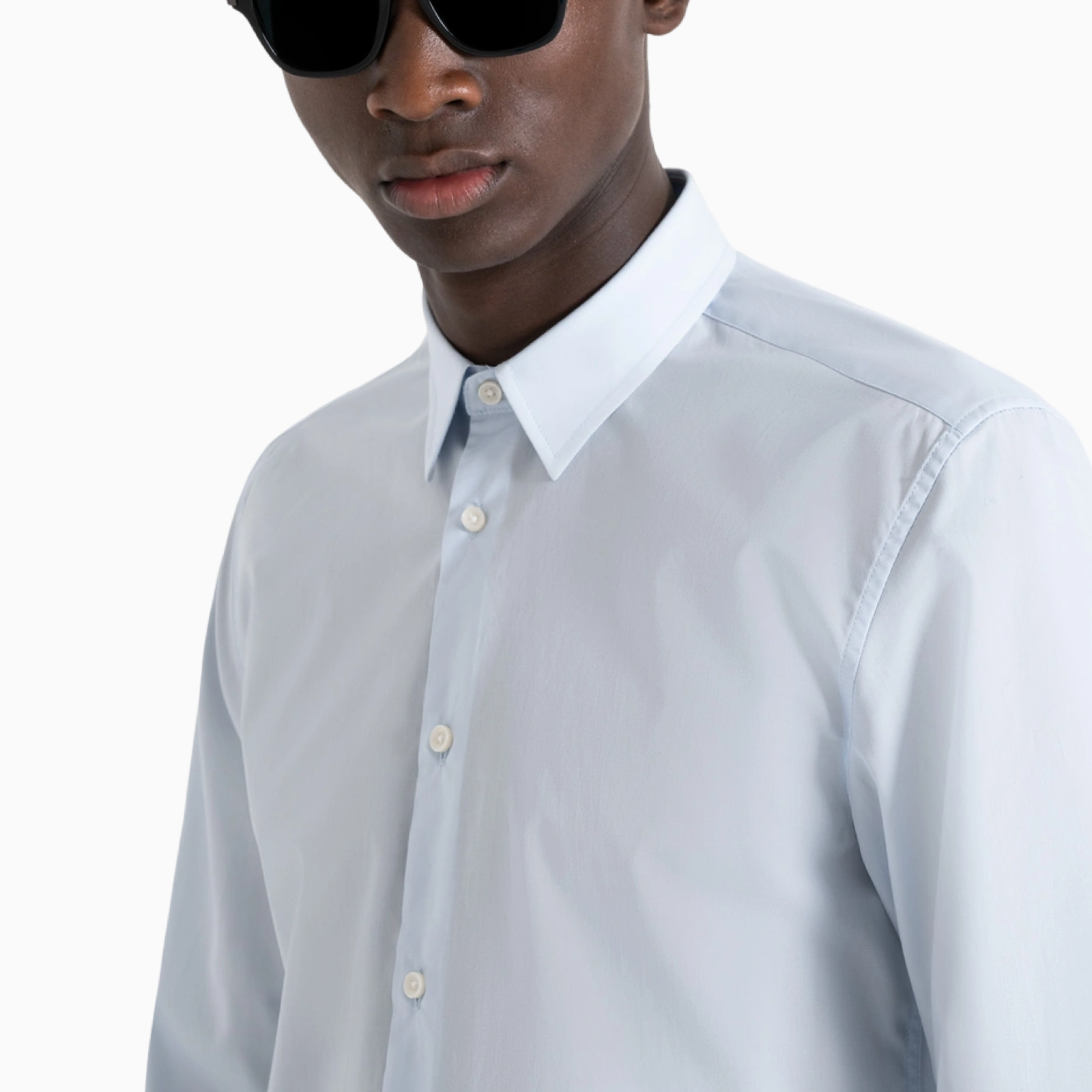 Мъжка светло синя риза Antony Morato Men Shirt MMSL00628-FA400078-7027 Close-Up