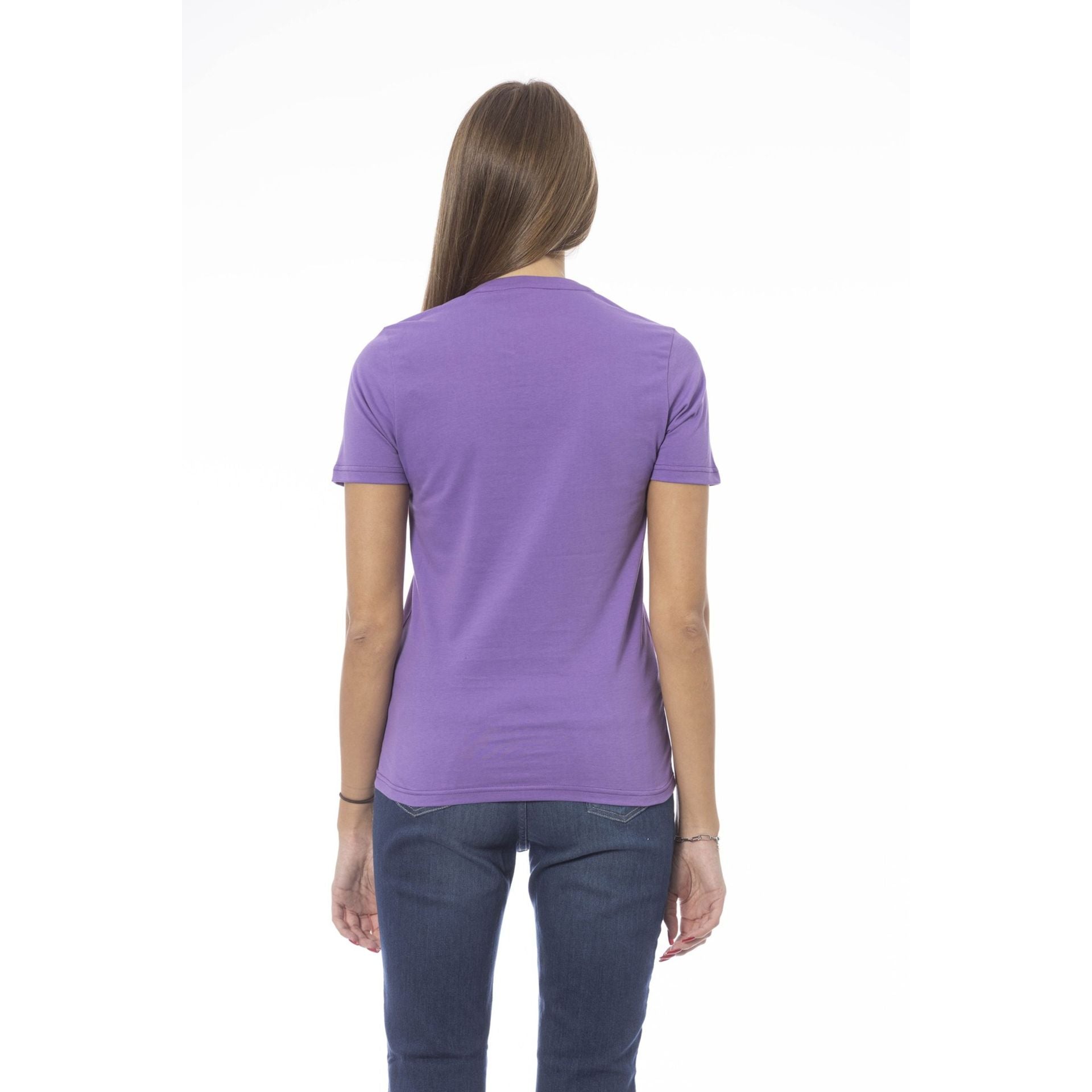 Дамска памучна тениска в лилаво Women’s t-shirt Baldinini Trend
TSD04 MANTOVA VIOLAVIOLET back view