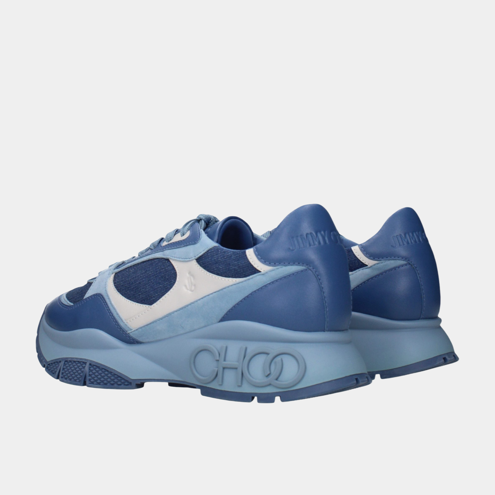 Jimmy Choo Landon Men Sneakers LANDONMODNSDENIMMIX Heel View