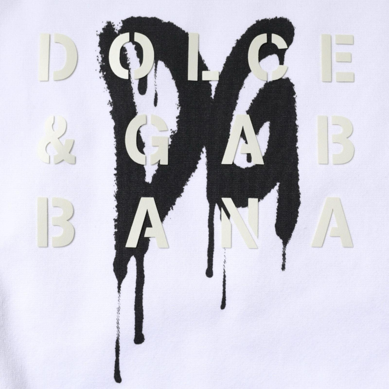Мъжка бяла тениска Dolce & Gabbana DG Logo Men T-shirt