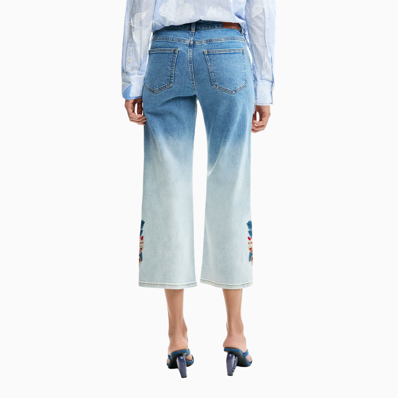 Дамски дънки Desigual Women Jeans 26SWDD20 5053 Back View