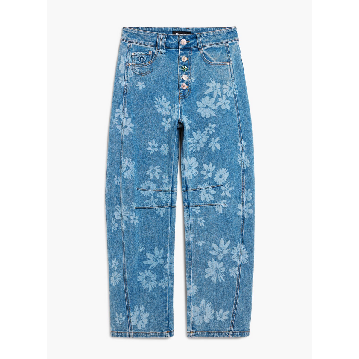 Дамски дънки Desigual Women Jeans 26SWDD06 5053 Front View