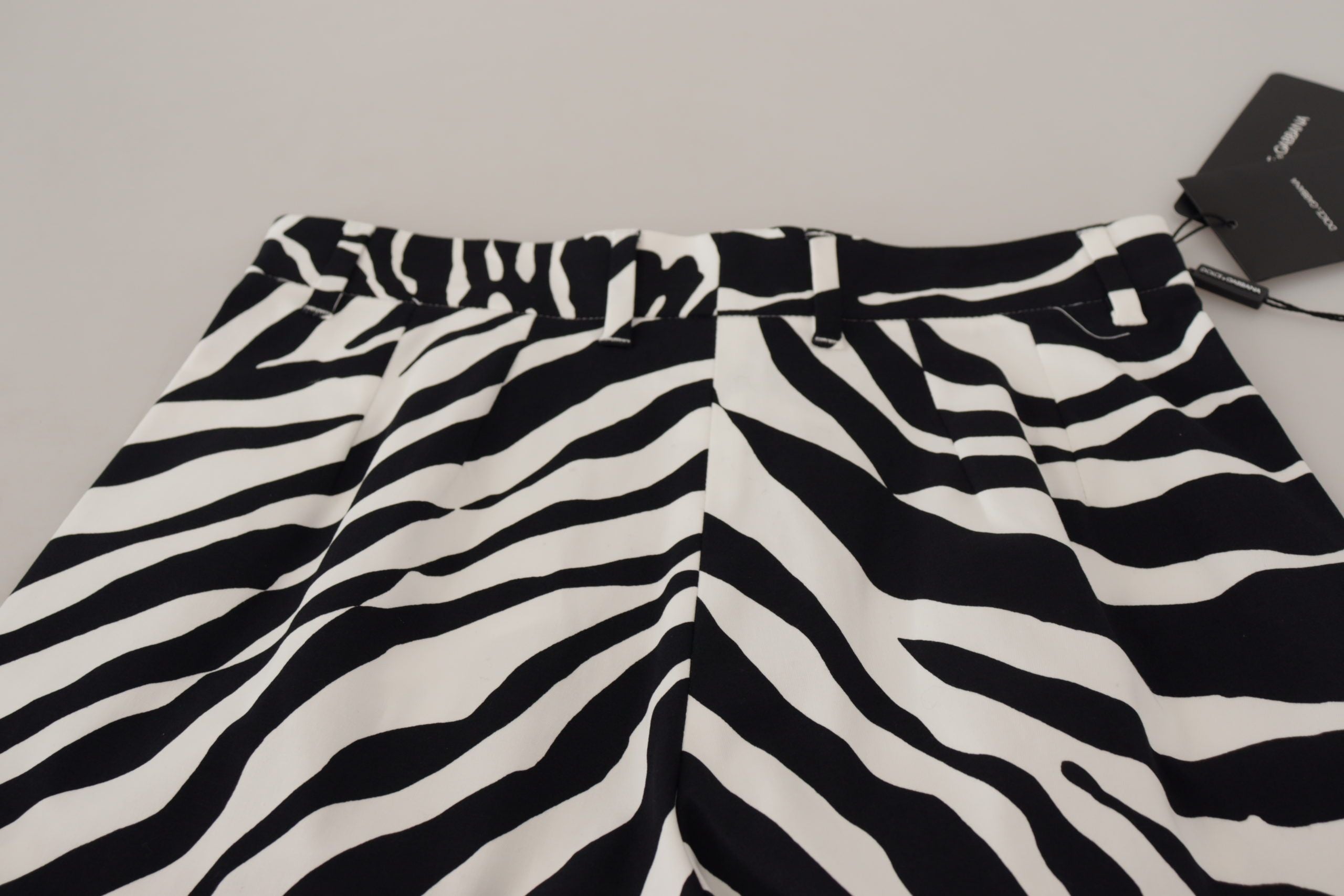 Горещи панталони със средна талия Dolce &amp; Gabbana Zebra Print