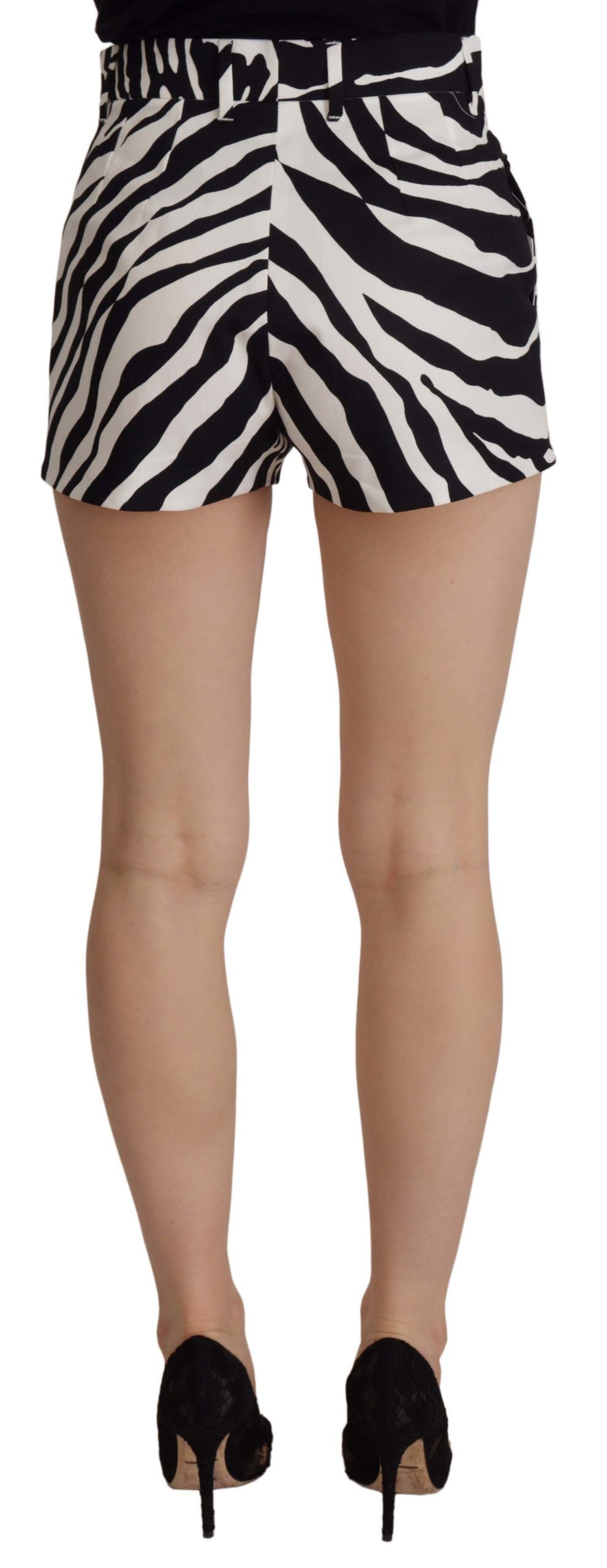 Горещи панталони със средна талия Dolce &amp; Gabbana Zebra Print