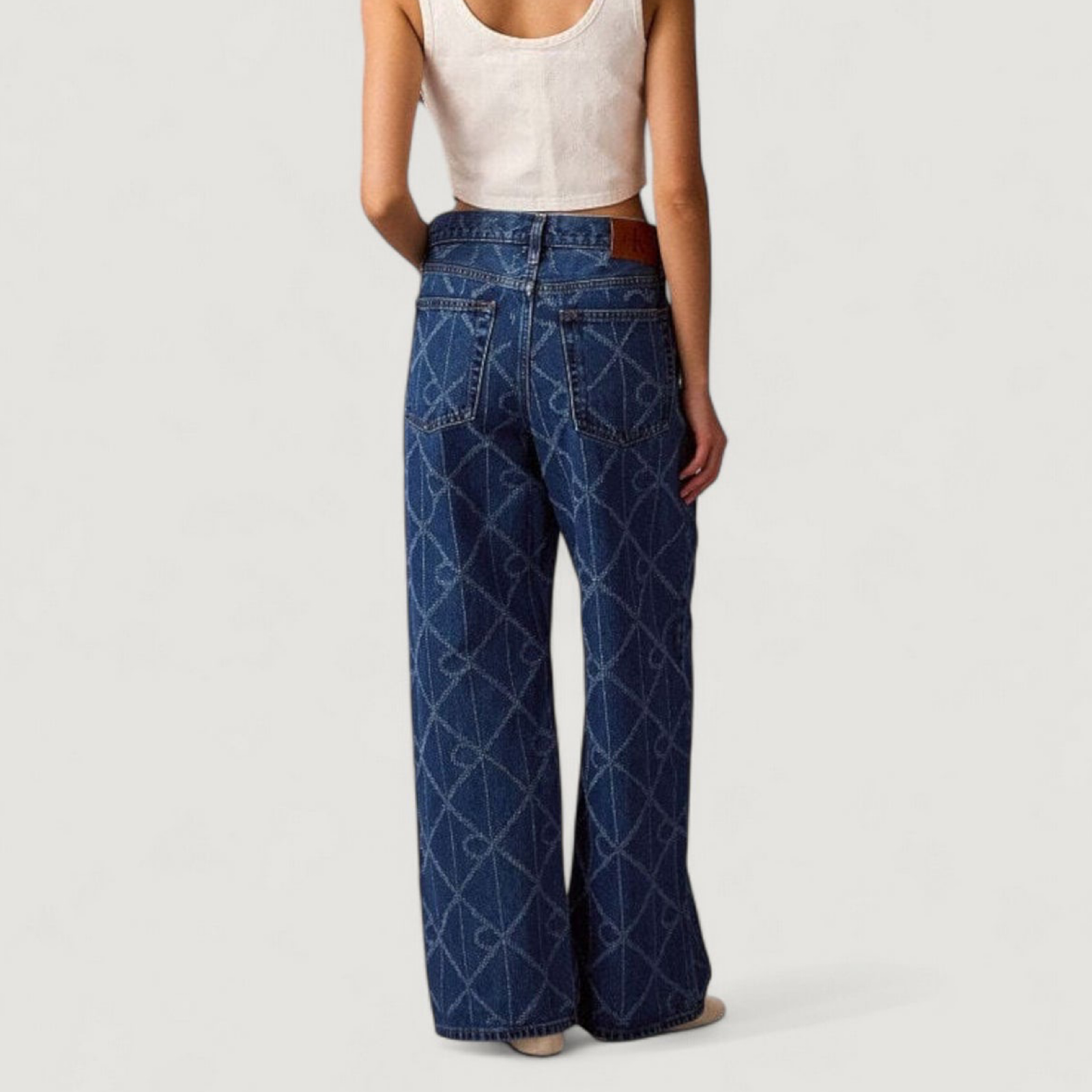 Дамски дънки Calvin Klein Jeans Women Jeans LV047D709G Back View
