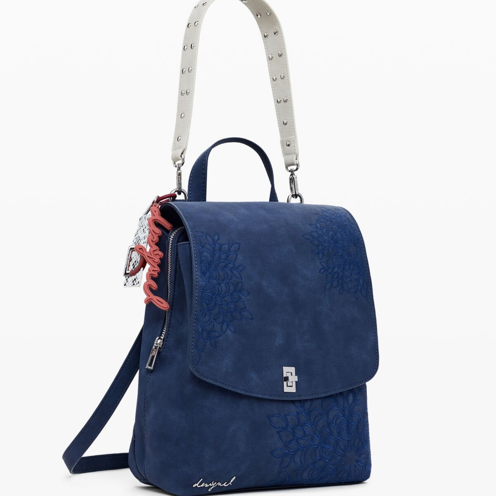 Дамска синя раница Desigual Women Rucksack 25WAKP34 Side View